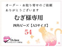 54☆むぎ様専用 四角ビーズ【A3サイズ】オーダーページ☆ダイヤモンドアート
