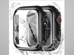 CAERMA ブラック for Apple Watch ケース 新品 40mm 超薄型 for アップルウォッチ カバー 防水 PC素材 硬度9H強化ガラス 高透過率 指紋防止