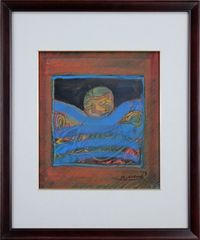 上野憲男『無題』水彩画【真作保証】 絵画 上野憲男『無題』水彩画【真作保証】 絵画の通販 by 北海道画廊
