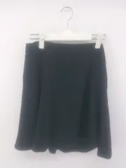 ◇ anatelier アナトリエ ミニ フレア スカート サイズ38 ブラック レディース E  【1302180007039】