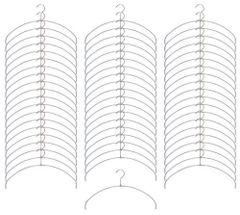 単品_60本組_シルバー マワ すべり落ちない ハンガー 人体ハンガー