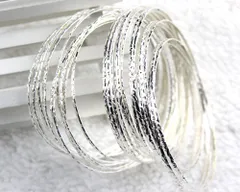 ★5連リング ブレスレット バングル シルバー アクセサリー おしゃれ トレンド 細 リングブレスレット 送料込 ハワイアンジュエリー好きに