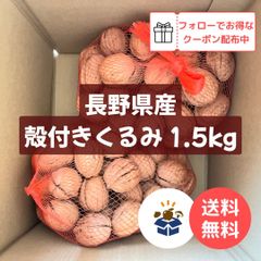 【国産】長野県 東御市 殻付きくるみ 1.5kg