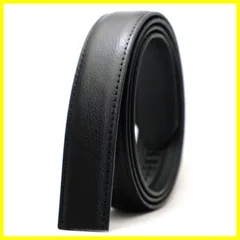 ★即日発送★BEEL ベール 【ベルト 交換用 帯のみ】 ベルト メンズ 牛革 オートロック レザー 紳士 穴無し 大きいサイズ ビジネス スーツ カジュアル シュリンク ブラック
