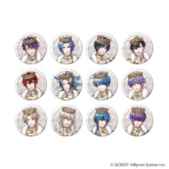 夢王国と眠れる100人の王子様 05 ブラインド 全12種（公式イラスト） 1BOX12個入 夢100 新品 正規品 ホログラム缶バッジ（57mm） 【A3】のサムネイル
