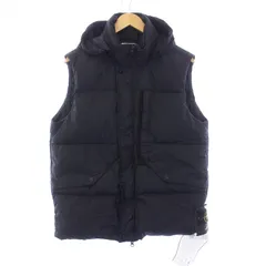 ストーンアイランド STONE ISLAND 23AW GARMENT DYED CRINKLE REPS RECYCLED NYLON DOWN ダウンベスト アウター フーディ ワッペン M 黒 ブラック G0423 /KHのサムネイル