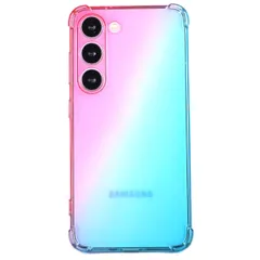 Galaxy S23 ケース SC-51D SCG19 ギャラクシーs23  グラデーション耐衝撃 ソフト ケース 【Color】 ピンク・グリーン