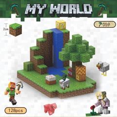 マイワールド マインクラフト レゴ マグネットキューブウォーターフォール山の洞窟