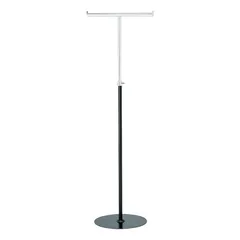 タマトシ ハンガーラック 業務用 頑丈 組立式 スリム T字 ブラック 1