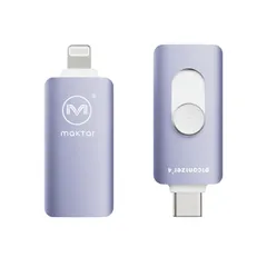 Piconizer4 256GB  iPhone USBメモリ 写真 バックアップ Lightning タイプ USB-C データ保存 バイオレット MKP4-PP-256Gのサムネイル