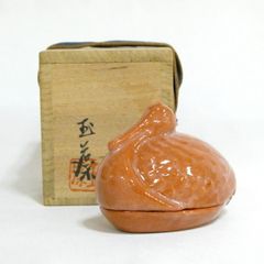 佐々木昭楽 赤楽 大渡茶入 共箱付 - メルカリ