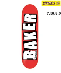 【ムラスポ公式】新品 BAKER ベーカー スケートボード デッキ 7.56inch,8.0inch BRAND LOGO ムラサキスポーツのサムネイル