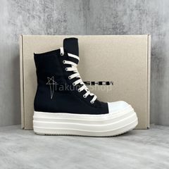Rick Owens DRKSHDW Ramones ハイカットスニーカー ブラック厚底 27cm