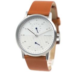 [訳ありアウトレット] スカーゲン 腕時計 メンズ レザー ホワイト×ブラウン クリストファー SKAGEN KRISTOFFER SKW6498