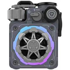 【新品 未使用 未開梱】 MUSEN　ブルートゥーススピーカー Cyber Cube Premium ［防水 /Bluetooth対応］ グレー　MWPVXLIGRAYPのサムネイル