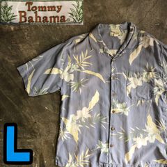 T6006 Tommy Bahama アロハシャツ　シルク　オーバーサイズ
