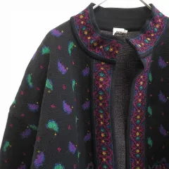 ウンガロ Ungaro ヴィンテージ ニット カーディガン トップス 総柄 w915037iのサムネイル