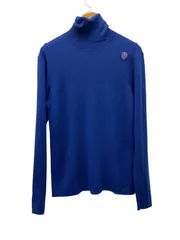 CASTELBAJAC SPORT カステルバジャック タートルネック リブニット セーター ブルー ウール100％ サイズ4