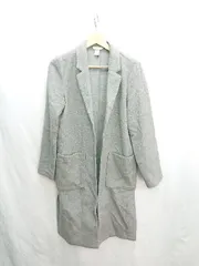 ◇ ⊇ H&M エイチアンドエム 裏地なし 長袖 ロングコート サイズ2 グレー レディース E  【1501230029681】