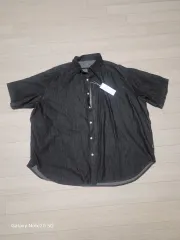 デニム 半袖 シャツ 黒 新品