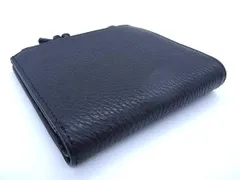 ■新品■未使用■ EMPORIO ARMANI エンポリオアルマーニ レザー 二つ折り 財布 ウォレット メンズ ブラック系 FA1223 のサムネイル
