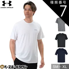 【新品未使用】 種類7:(001)ブラック/グラファイト/MD(M) 野球 Tシャツ メンズ アンダーアーマー UAテック2.0 ヒートギア 半袖 丸首 おしゃれ かっこいい ベースボールシャツ 吸汗速乾 抗菌防臭 1358553