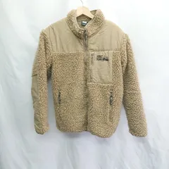 ◇ ⊇ FIRST DOWN USA ファーストダウン 無地 長袖 ボアブルゾンジャケット サイズM ブラウン系 レディース E  【1505130007800】