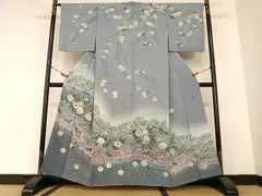 平和屋着物●訪問着　作家物　辻が花　絞り　暈し染め　正絹　逸品　AABB6421zg