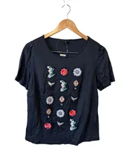 TO BE CHIC トゥービーシック　半袖カットソー サイズ42 トゥービーシック TO BE CHIC カットソー クルーネック ライン
