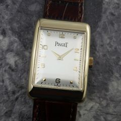 ピアジェ PIAGET ア・ラシエンヌ 9952 手巻き Cal.9P2 18KYG K18 金無垢 ヴィンテージ腕時計 スクエア レクタングル