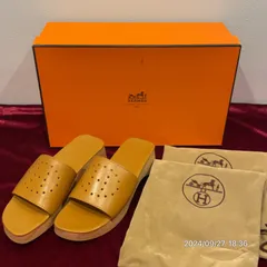 エルメス　エブリン パンプス ヒール 240~245 オレンジ エルメス エブリン パンプス ヒール 240~245 オレンジ