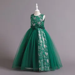 子供 ドレス こども 子供ドレス 発表会 ドレス 結婚式 ネイビー 輝き ロングドレス 豪華 上品 中学生 高校生 子ども キッズ ドレス 発表会 子供ワンピース ジュニアHZQ1125