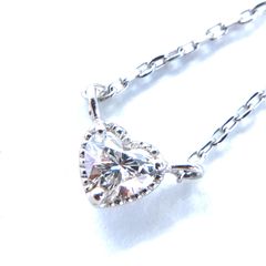 PT 0.16カラット ダイヤモンド ネックレス ハートシェイプ - メルカリ