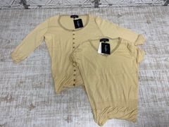 e-117【未使用品】Nicole Miller アンサンブル カーディガン Ｔシャツ セット 綿100％ サイズ表記 4 レディース ファッション