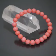 ピンク珊瑚 ぴんくさんご サンゴ ブレスレット 玉 水晶
