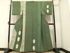 平和屋着物●訪問着　作家物　絞り　地紙花間道　正絹　逸品　AAAY6326ph