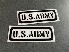 US ARMY 枠01 ステッカーお得2枚セット小サイズ《カラー選択可》送料無料