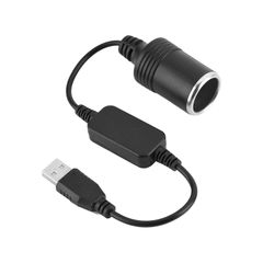 USBポート 12V車用のシガレットライターソケット メス変換アダプタコード usb シガーソケット 変換 車載充電器 30cm　1731-19