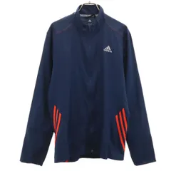 adidas アディダス トレーニング ウインドブレーカー M ネイビー メンズ 古着