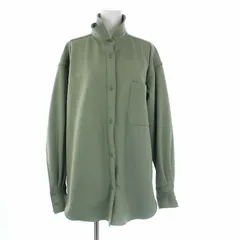 6 ROKU BEAUTY&YOUTH B&Y ロク ビューティーアンドユース ユナイテッドアローズ ボトルネックベルト ポリトップス シャツジャケット 緑 グリーン /KHのサムネイル