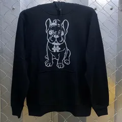 ROUTE DOG  パーカー Black X Gray フレンチブルドッグ フレブル ユニセックスのサムネイル