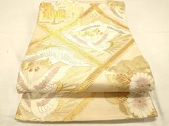 m329 有職唐織 菊 金銀糸 六通 袋帯 正絹 2026年最新】唐織 帯の人気アイテム - メルカリ