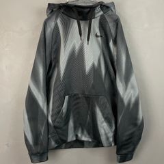 NIKE DRI-FIT ナイキ パーカー フーディー プルオーバー ツートン ブラック/グレー メンズ L
