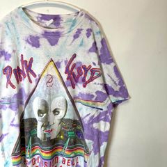 90s PINK FLOYD ピンクフロイド TOUR1994 THE DIVISION BELL 対 古着Tシャツ タイダイ②