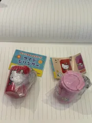 ハローキティ コイン シリンダー キーリング ガチャ 新品