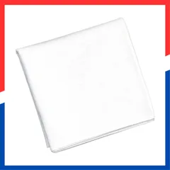 【即日発送】45×45cm 告別式 通夜 葬式 吸水 綿100% (1枚 白ハンカチ フォーマル シンプル 男女兼用で使える ユニセックス 日本製 レディース 白) メンズ 45cm 1枚 結婚式 白 ハンカチ [19inch]