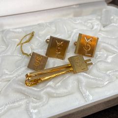 YSLイヴサンローラン☆カフリンクス カフス ネクタイピン5点セット