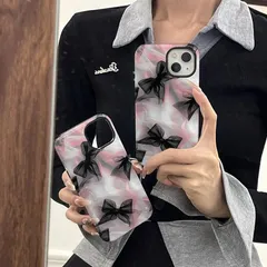 オーロラ模様 リボン 高級感 おしゃれ 可愛い 上品 ピンク スマホケース アイフォンケース iPhoneX/XS iPhone11 iPhone12 iPhone13 iPhone1
