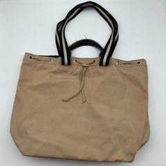 nouer ヌエール ラインテープ 巾着 トートバッグ 2way ハンドバッグ カバン 鞄 BAG ベージュ レディース SG133-2