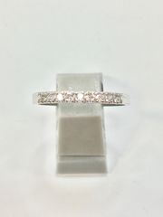 9石のダイヤモンド　プラチナリング　12号　新品　宝石店ストック　ダイヤモンド　プラチナ　一文字リング